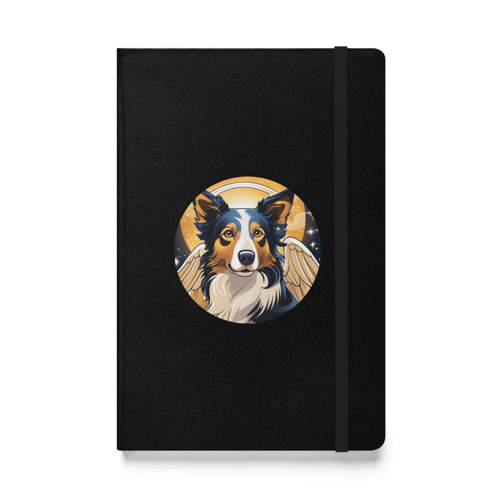 PugMug Custom Border Collie Hardcover Bound Notebook