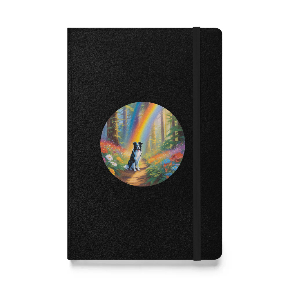 PugMug Custom Border Collie Hardcover Bound Notebook