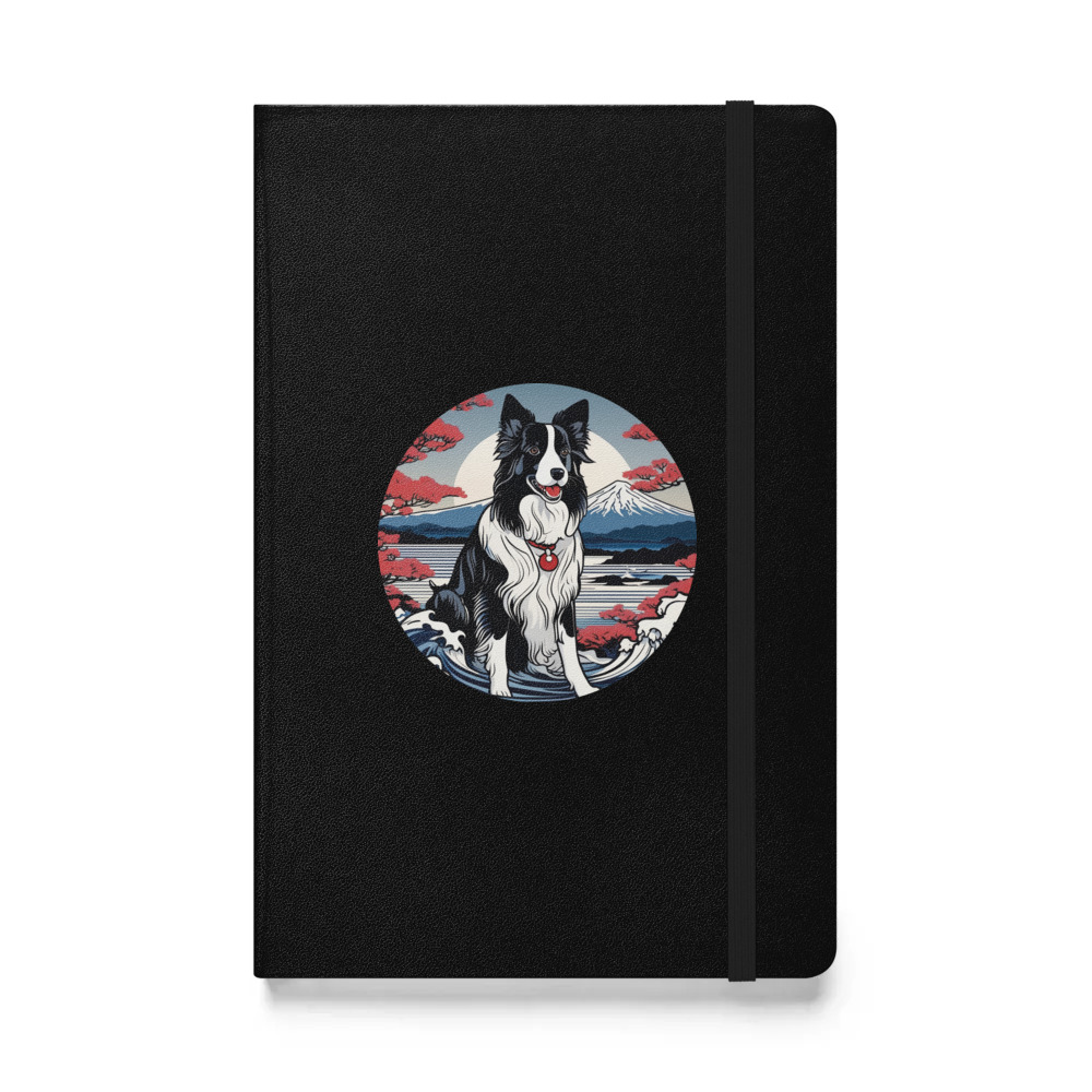 PugMug Custom Border Collie Hardcover Bound Notebook