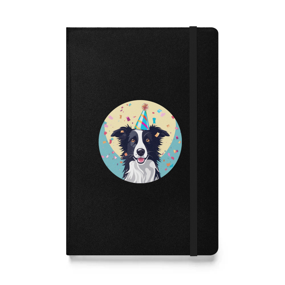 PugMug Custom Border Collie Hardcover Bound Notebook