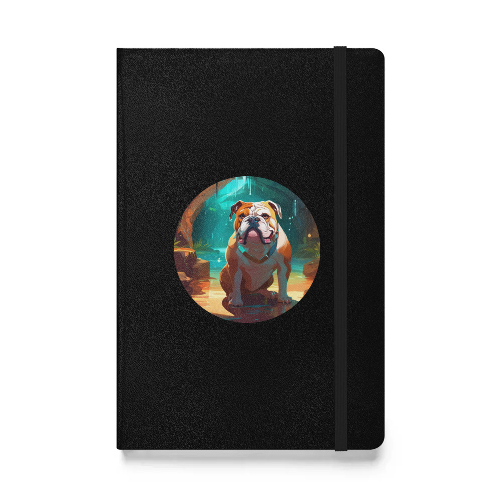 PugMug Custom Bulldog Hardcover Bound Notebook
