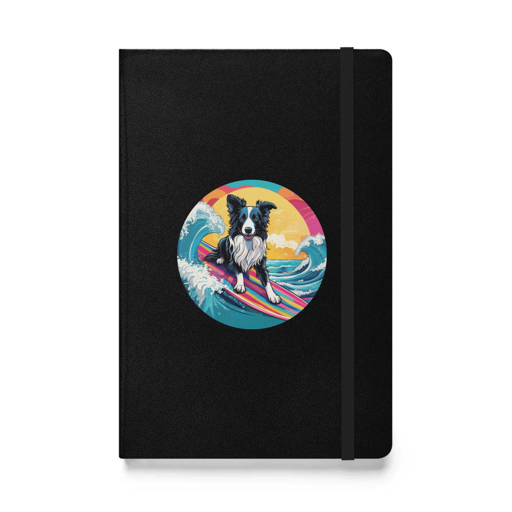 PugMug Custom Border Collie Hardcover Bound Notebook