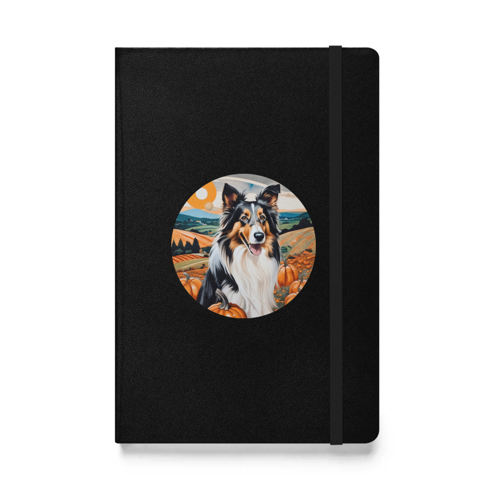 PugMug Custom Collie Hardcover Bound Notebook