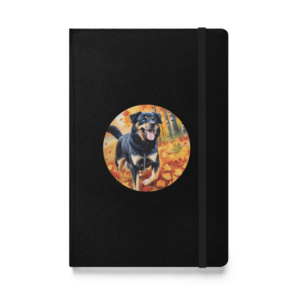 PugMug Custom Blue Hardcover Bound Notebook