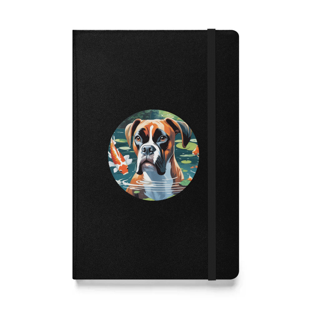 PugMug Custom Boxer Dog Hardcover Bound Notebook
