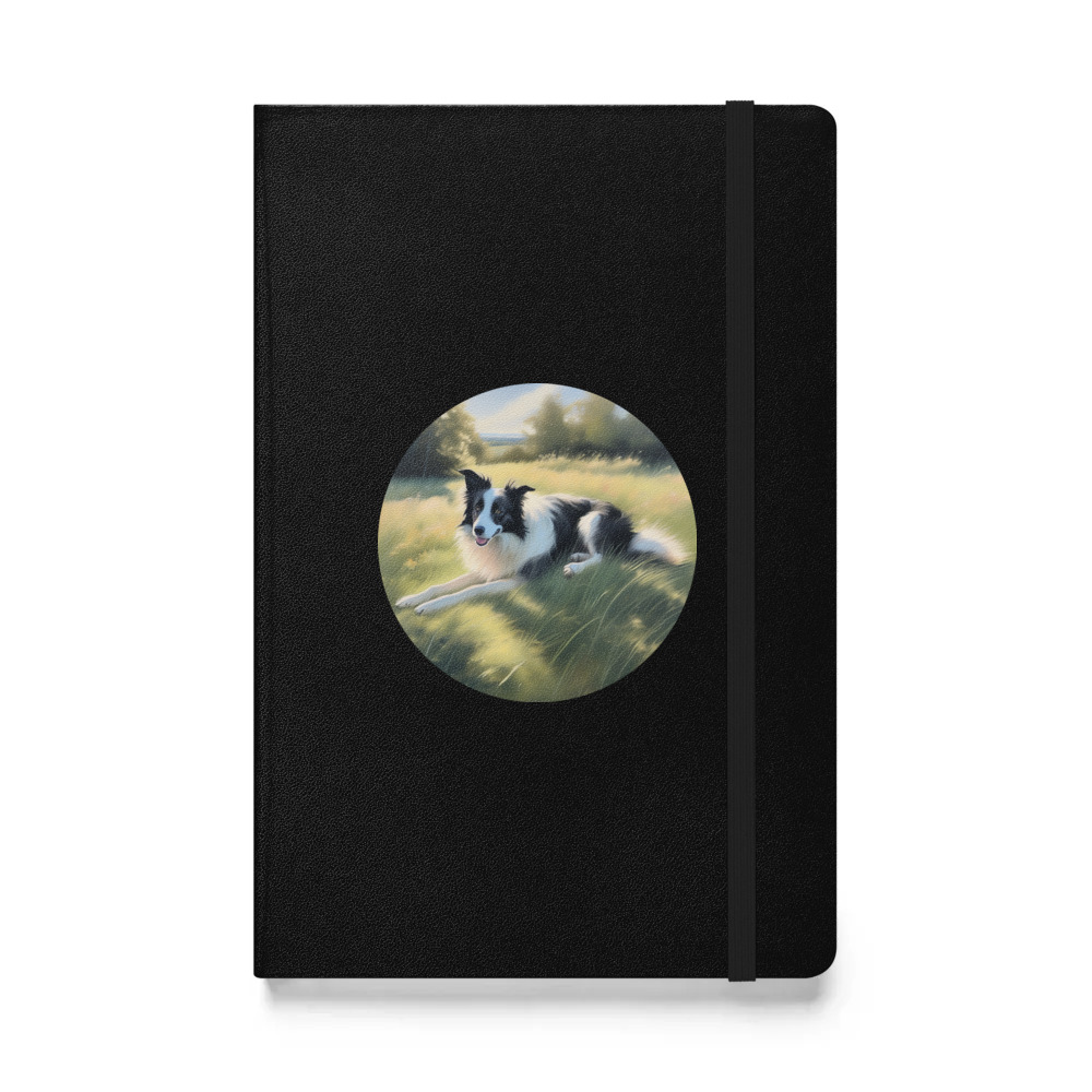 PugMug Custom Border Collie Hardcover Bound Notebook