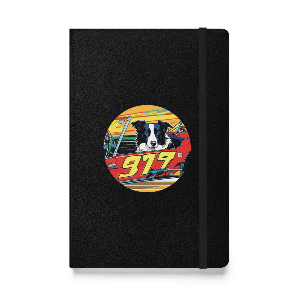 PugMug Custom Border Collie Hardcover Bound Notebook