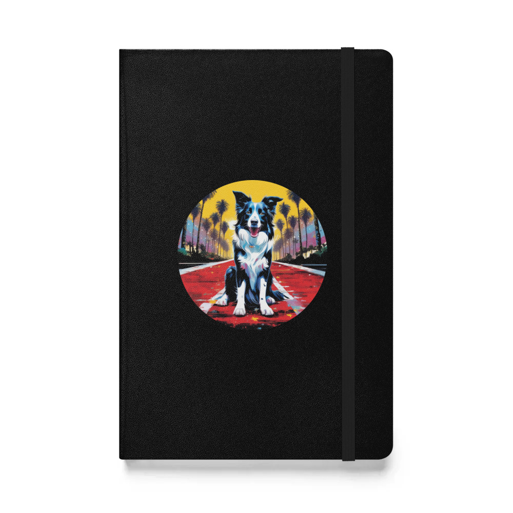 PugMug Custom Border Collie Hardcover Bound Notebook