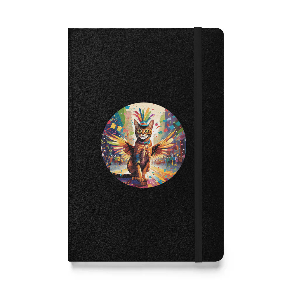 PugMug Custom Tabby Abyssinian Cat Hardcover Bound Notebook