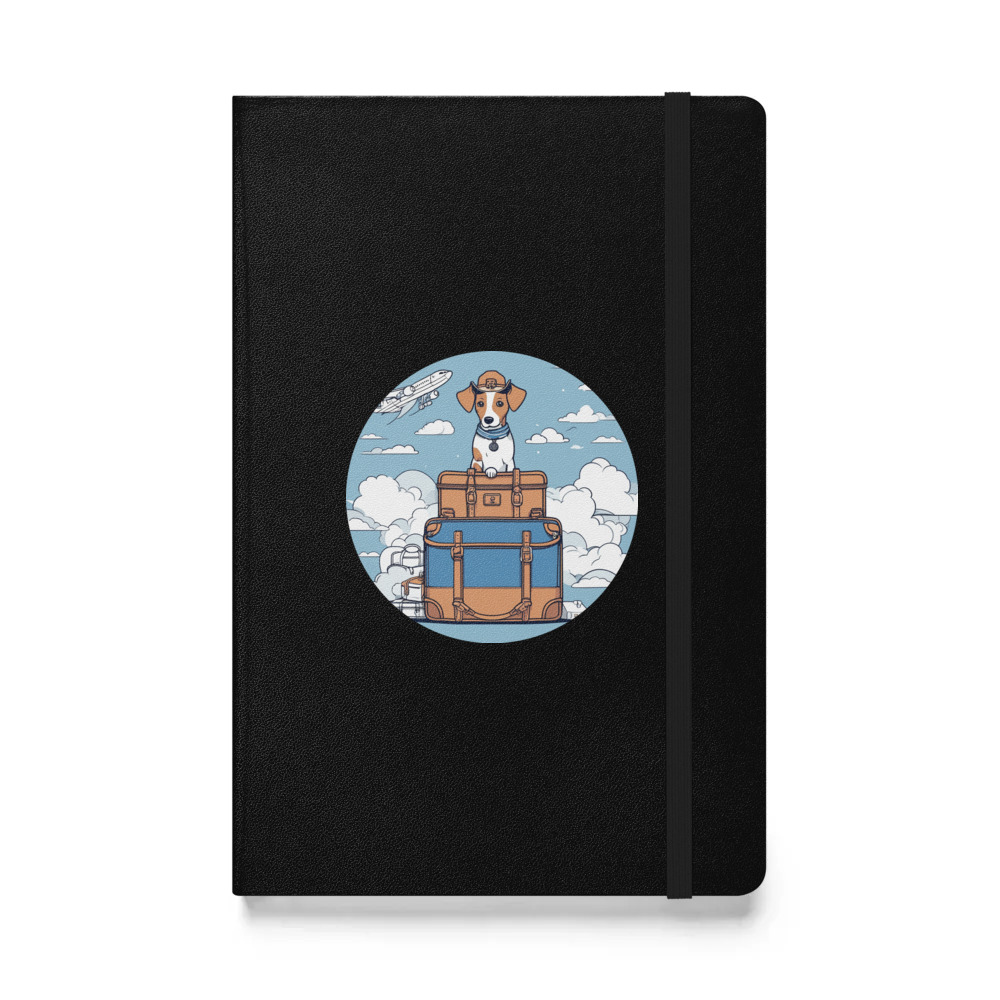 PugMug Custom Pointer Dog Hardcover Bound Notebook