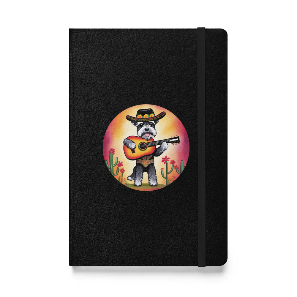 PugMug Custom Miniature Schnauzer Hardcover Bound Notebook