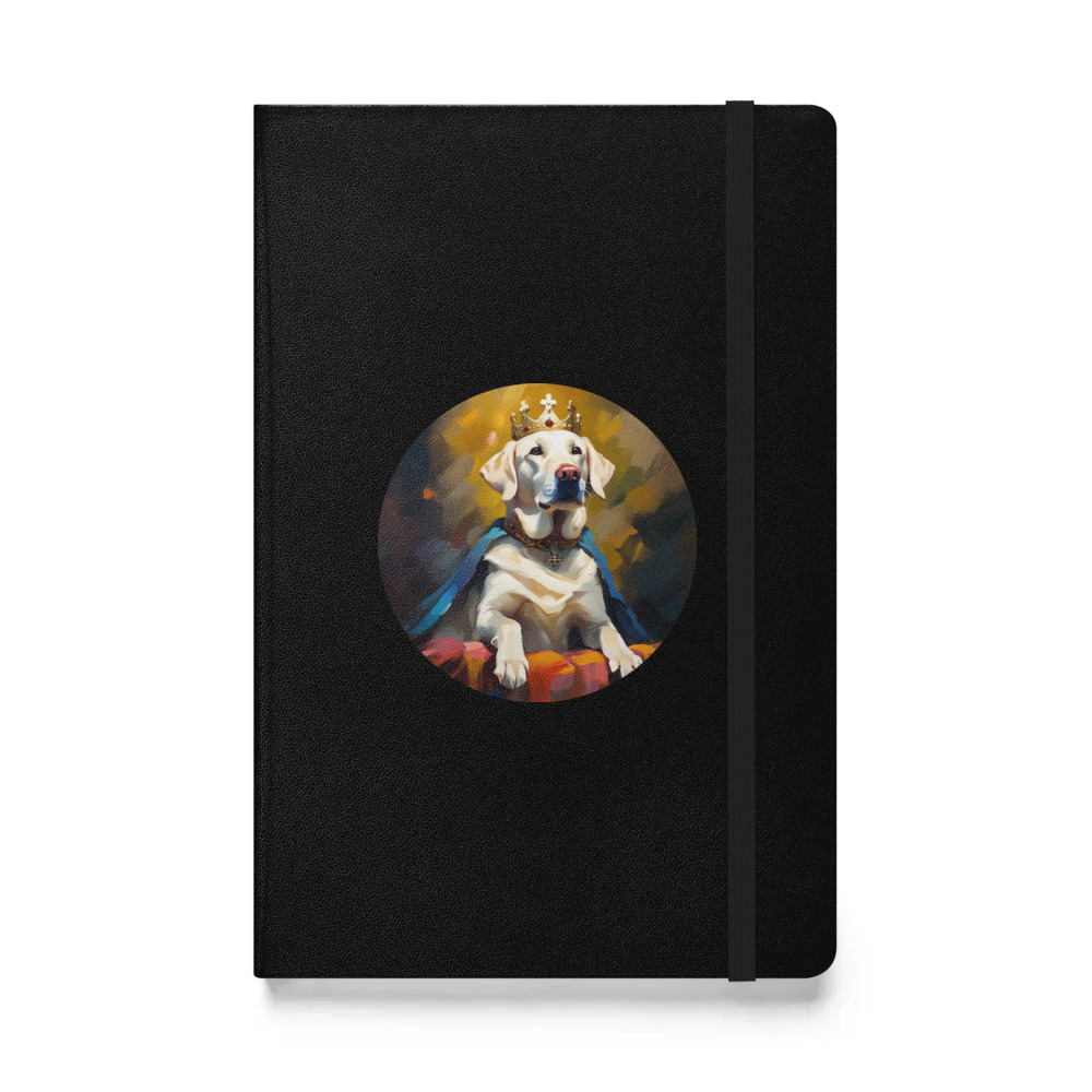 PugMug Custom White Labrador Retriever Hardcover Bound Notebook