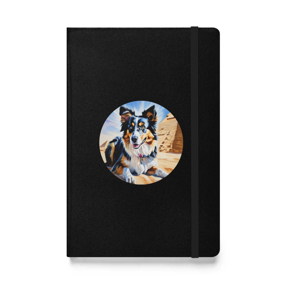 PugMug Custom Australian Shepherd Dog Hardcover Bound Notebook