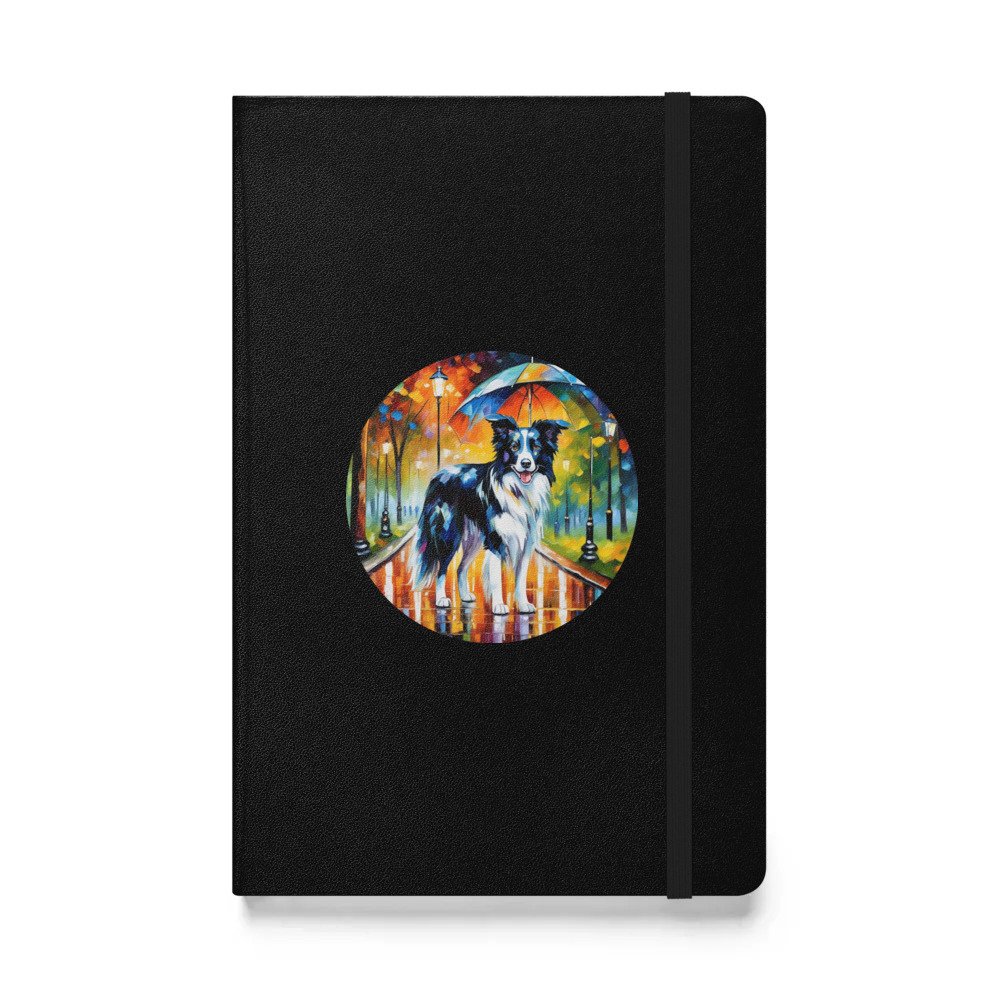PugMug Custom Border Collie Hardcover Bound Notebook