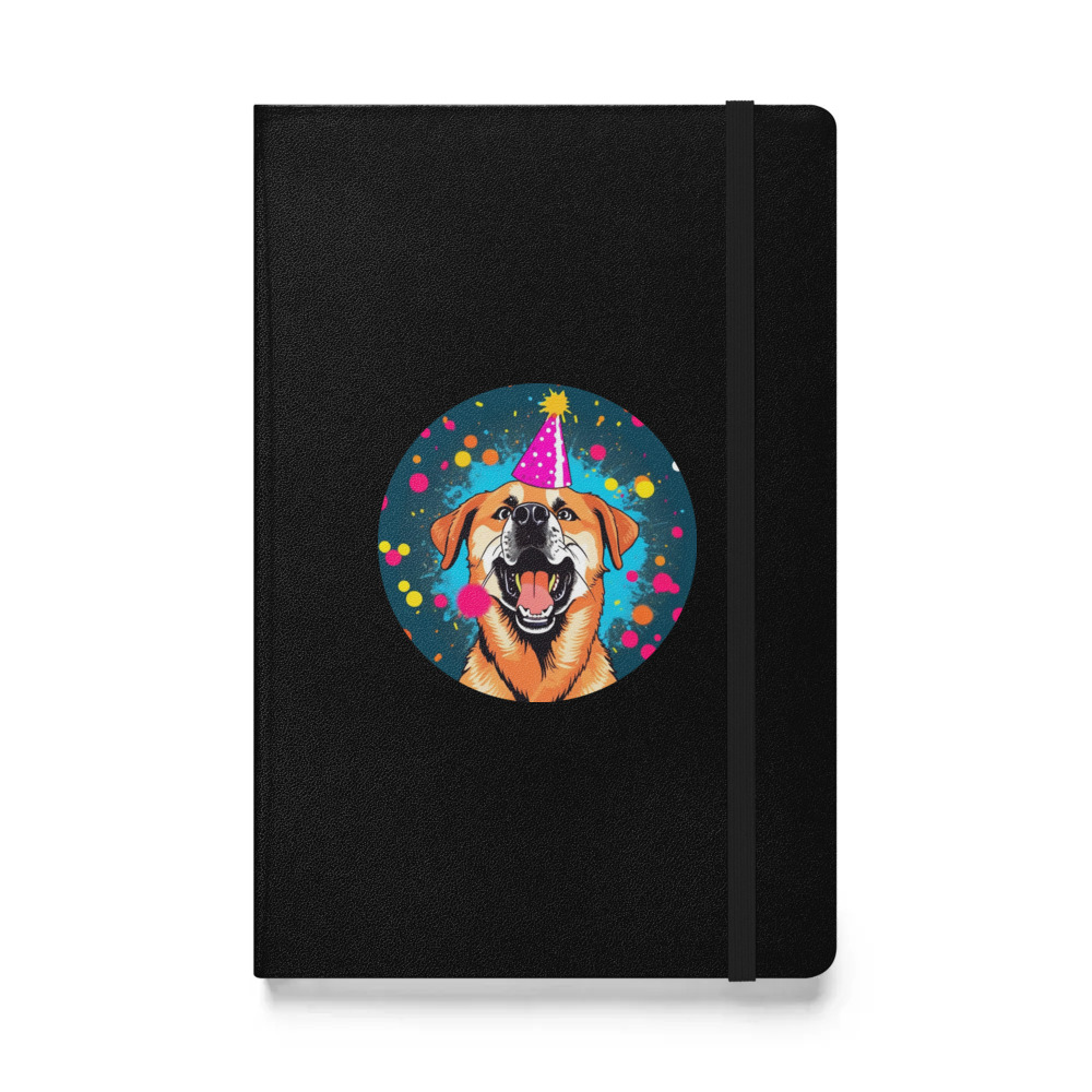 PugMug Custom Blue Hardcover Bound Notebook