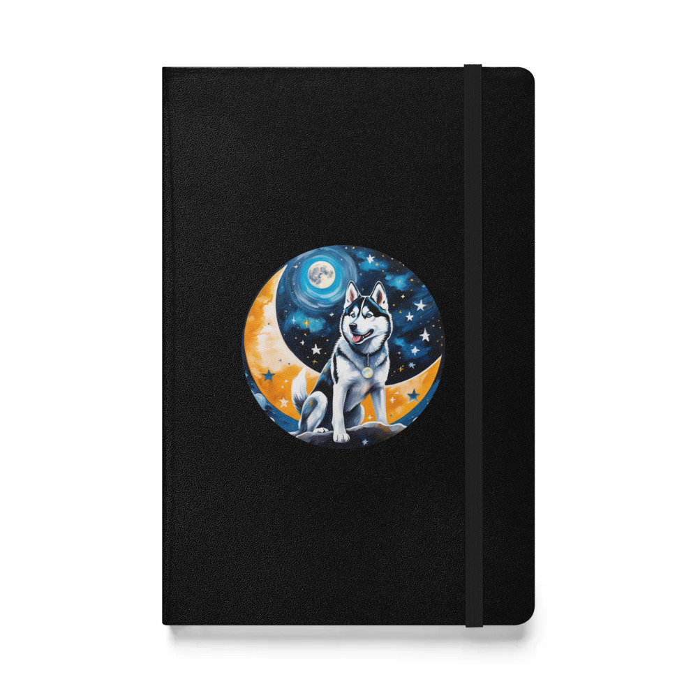 PugMug Custom Siberian Husky Hardcover Bound Notebook