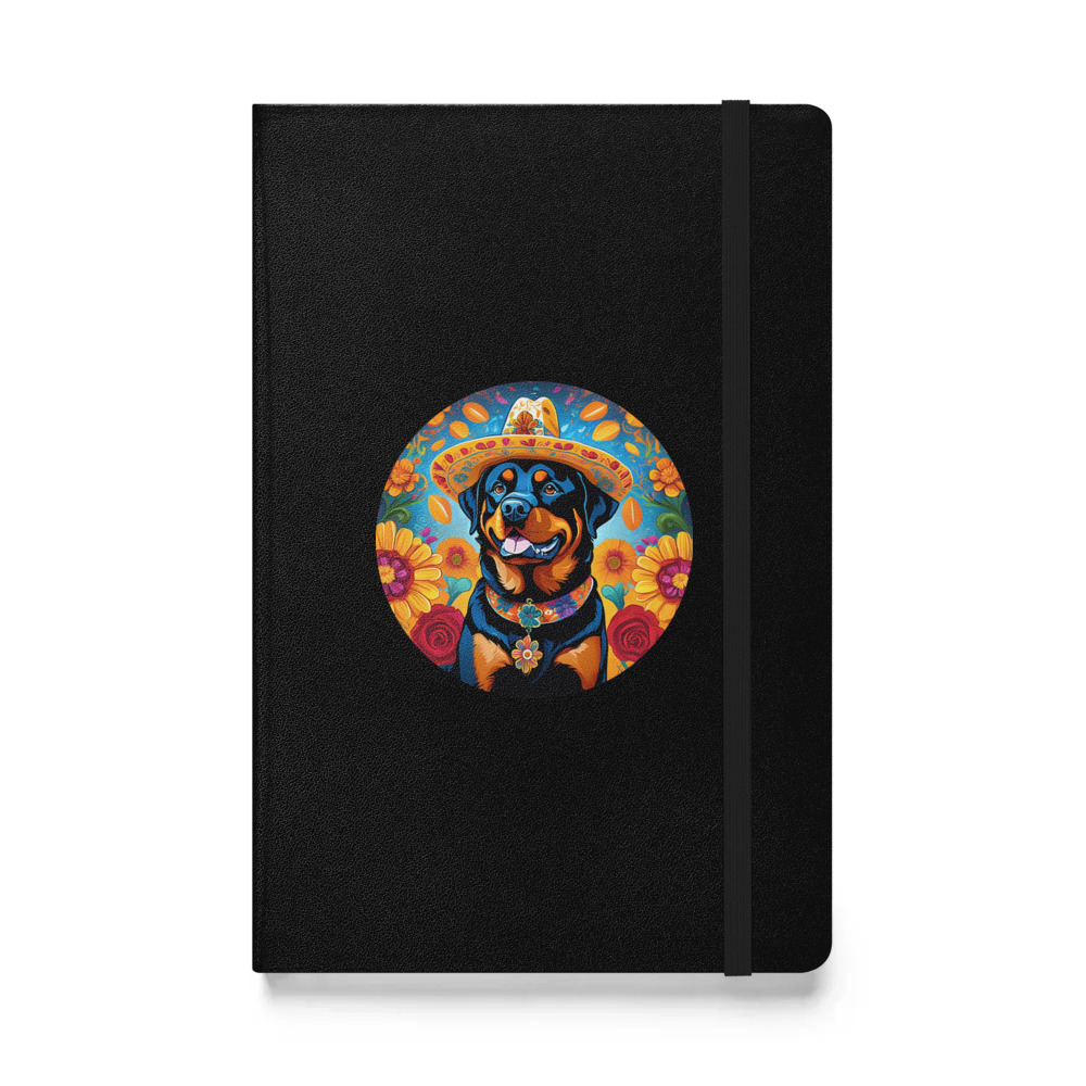 PugMug Custom Rottweiler Hardcover Bound Notebook