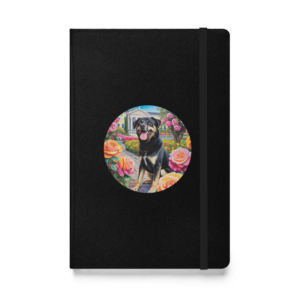PugMug Custom Blue Hardcover Bound Notebook