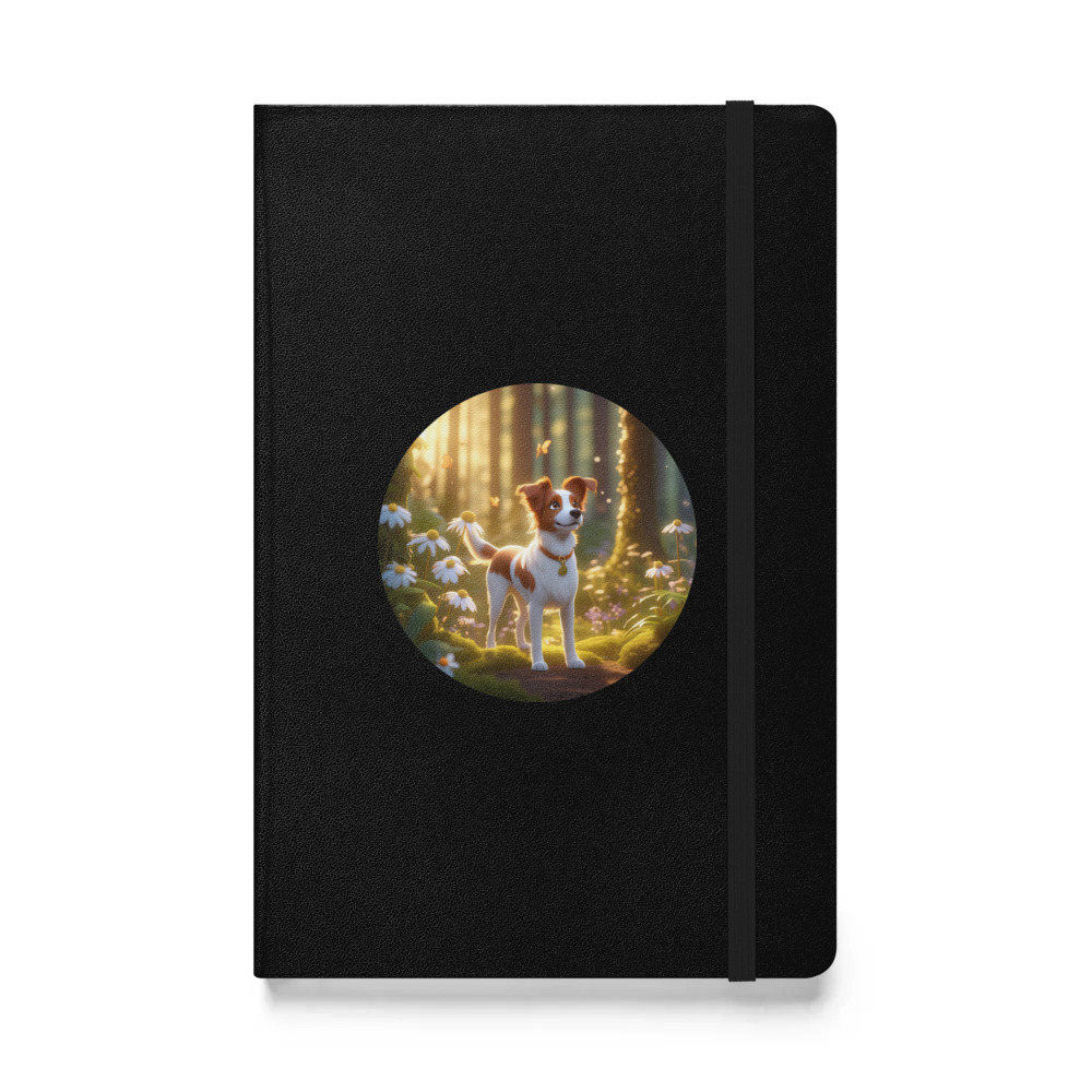 PugMug Custom Brittany Dog Hardcover Bound Notebook
