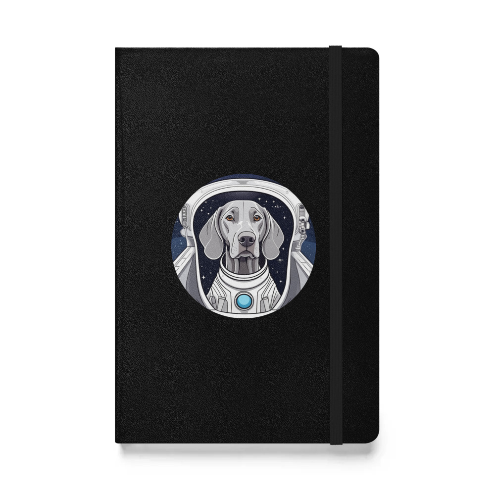PugMug Custom Weimaraner Hardcover Bound Notebook