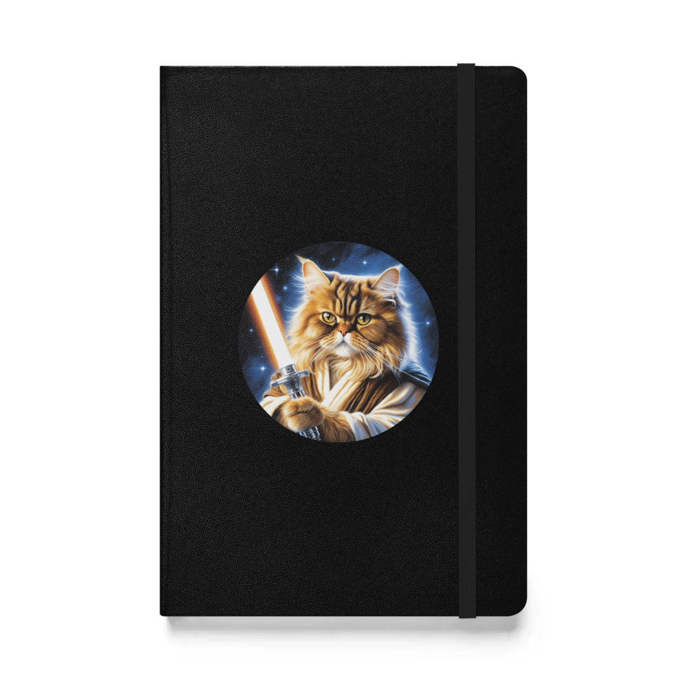 PugMug Custom Tabby Persian Cat Hardcover Bound Notebook