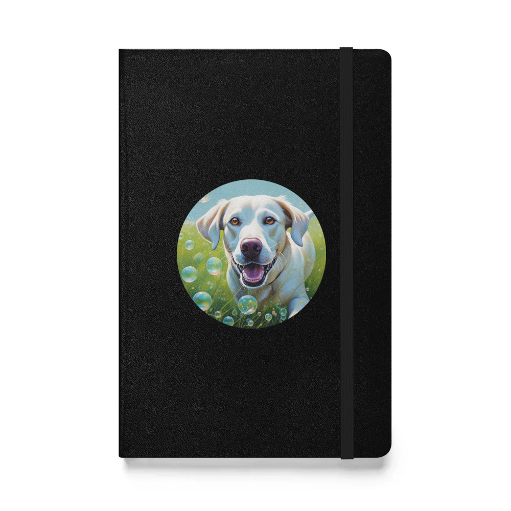 PugMug Custom White Labrador Retriever Hardcover Bound Notebook
