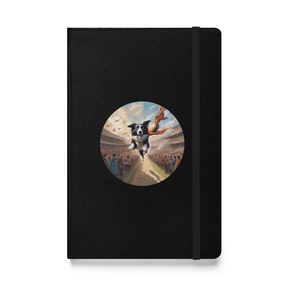 PugMug Custom Border Collie Hardcover Bound Notebook