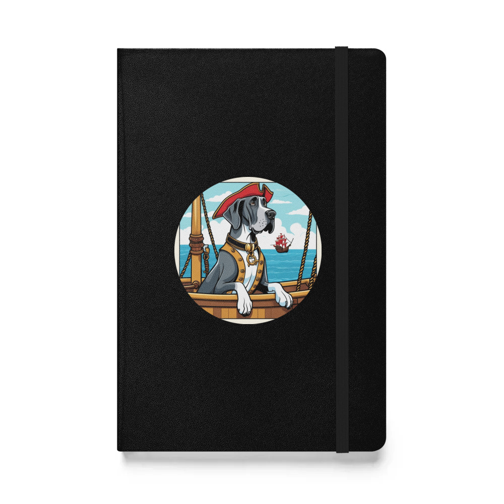 PugMug Custom Great Dane Hardcover Bound Notebook