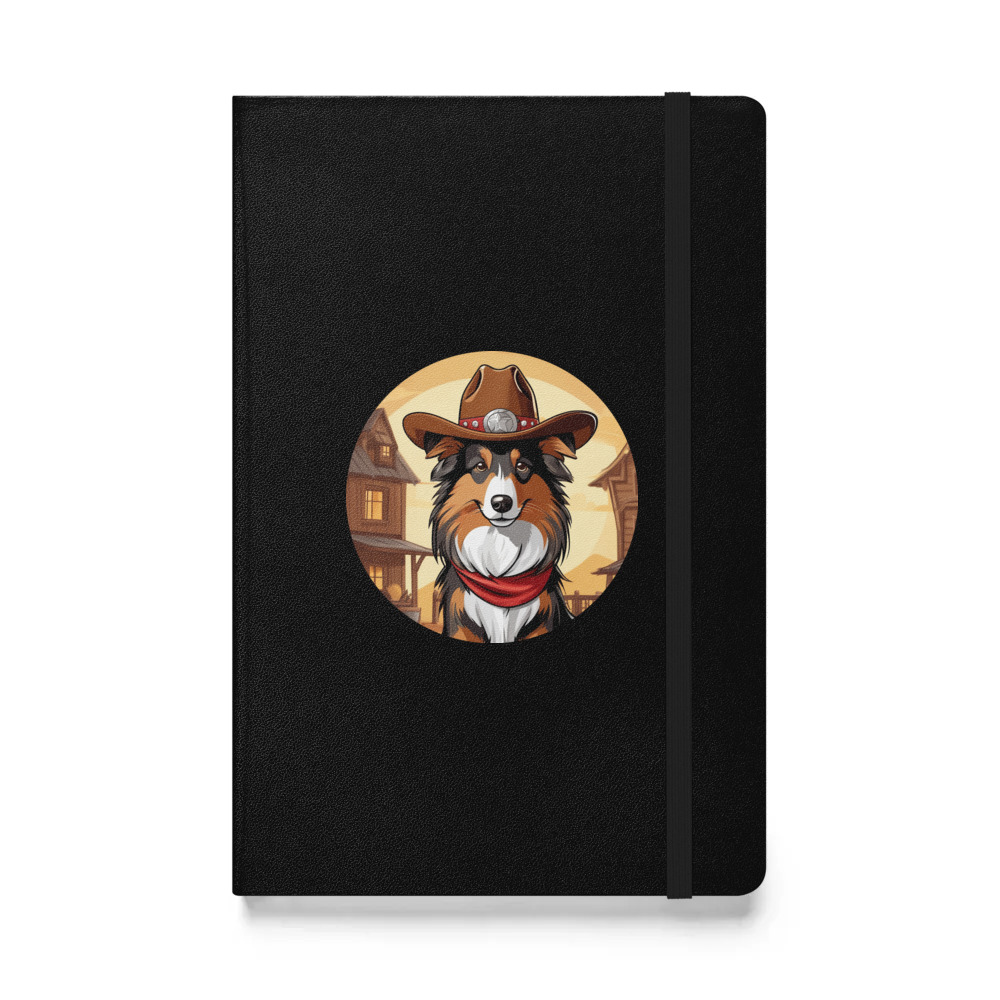 PugMug Custom Shetland Sheepdog Hardcover Bound Notebook