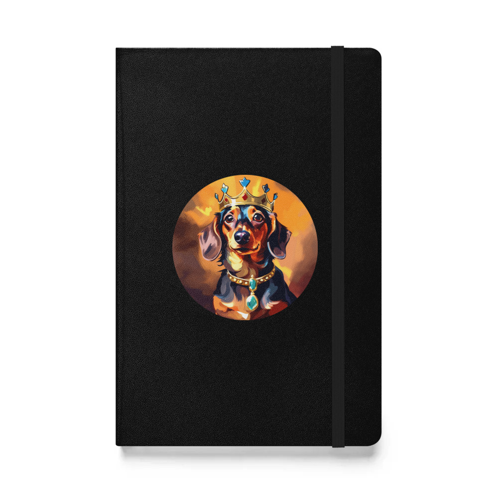 PugMug Custom Tan Dachshund Hardcover Bound Notebook