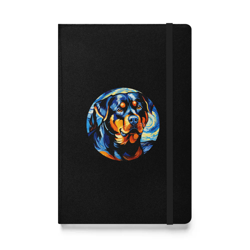 PugMug Custom Rottweiler Hardcover Bound Notebook