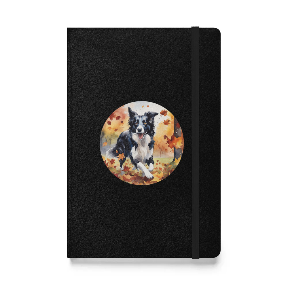 PugMug Custom Border Collie Hardcover Bound Notebook