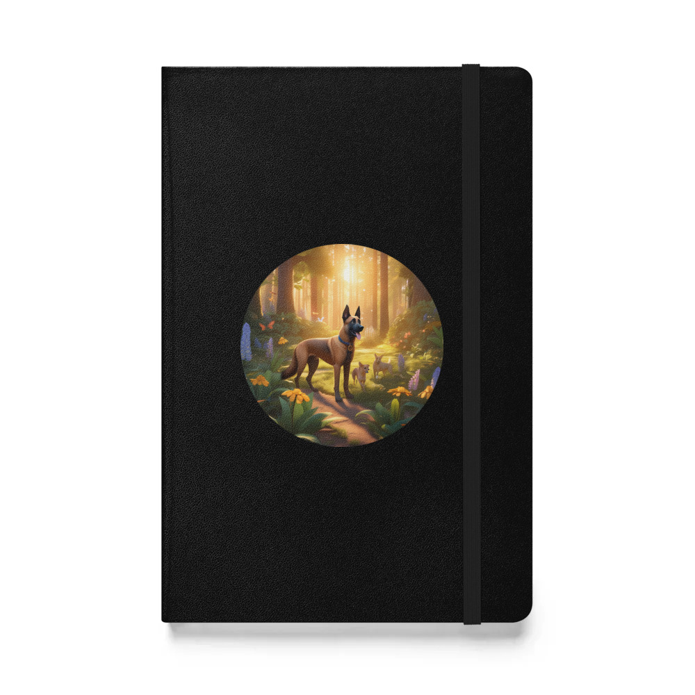 PugMug Custom Belgian Malinois Hardcover Bound Notebook