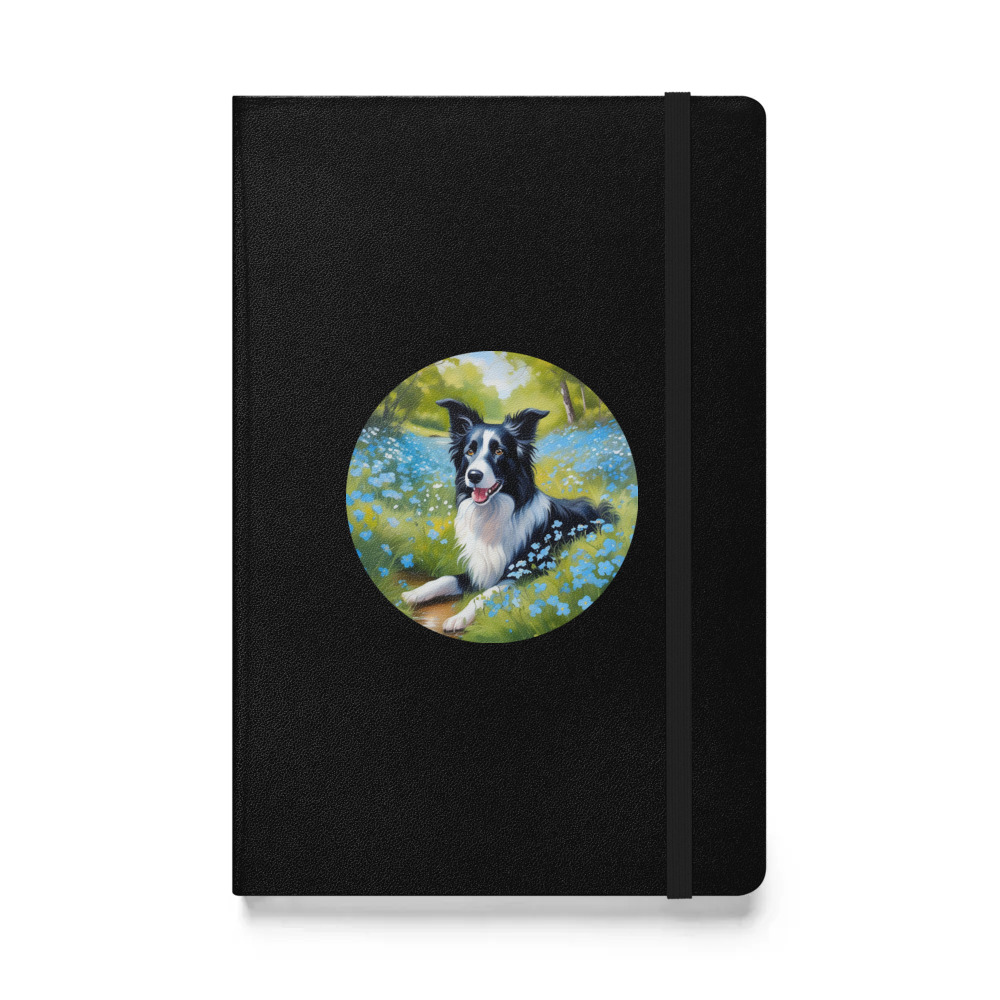 PugMug Custom Border Collie Hardcover Bound Notebook