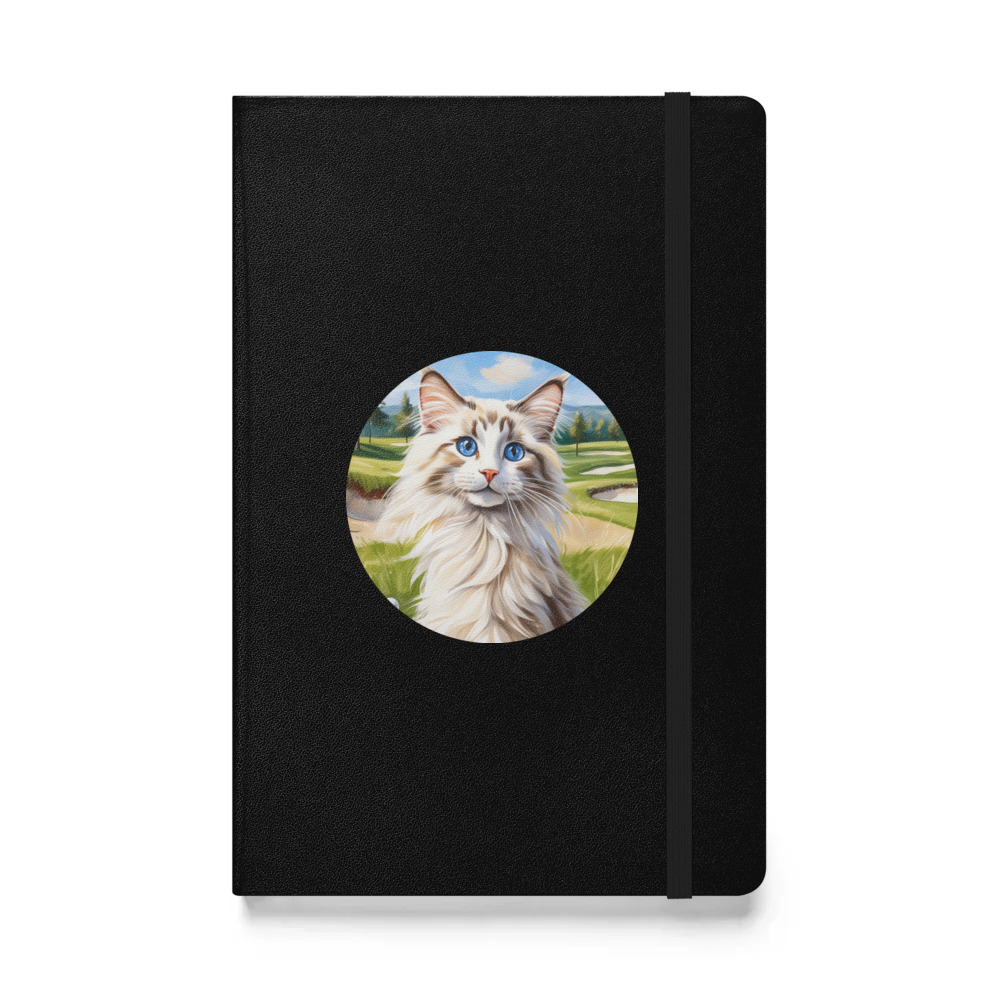 PugMug Custom Tabby Ragdoll Cat Hardcover Bound Notebook