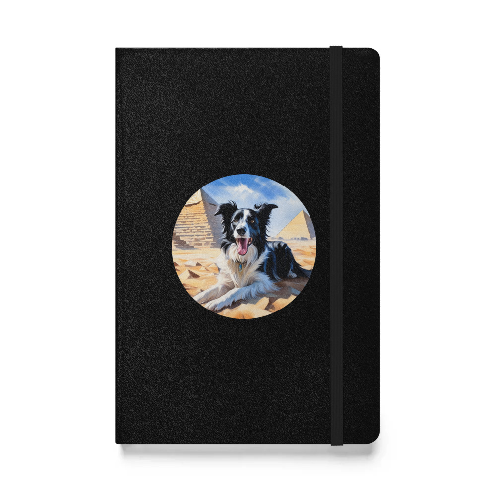 PugMug Custom Border Collie Hardcover Bound Notebook
