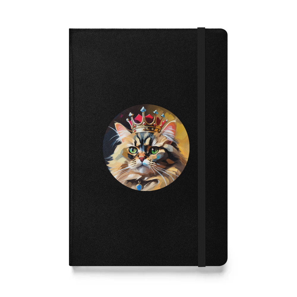 PugMug Custom Tabby Persian Cat Hardcover Bound Notebook