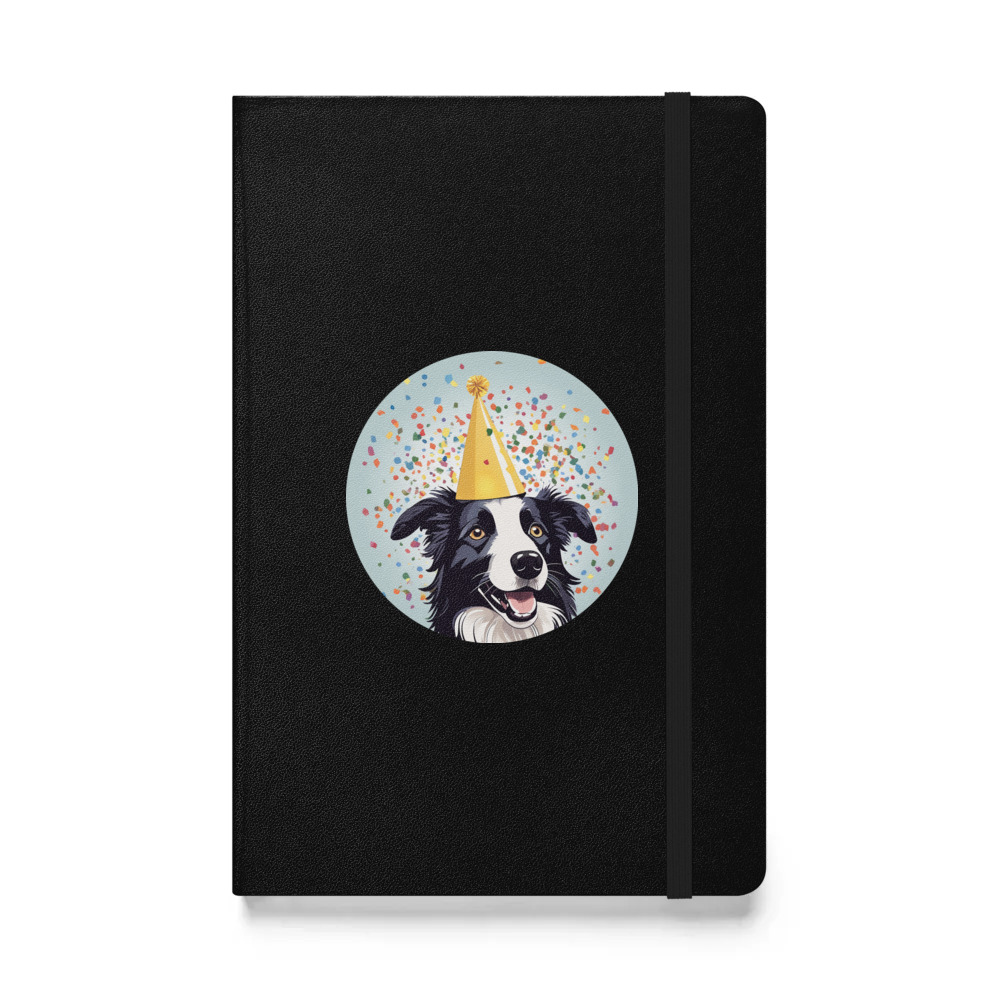 PugMug Custom Border Collie Hardcover Bound Notebook