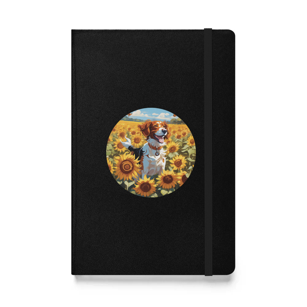PugMug Custom Brittany Dog Hardcover Bound Notebook