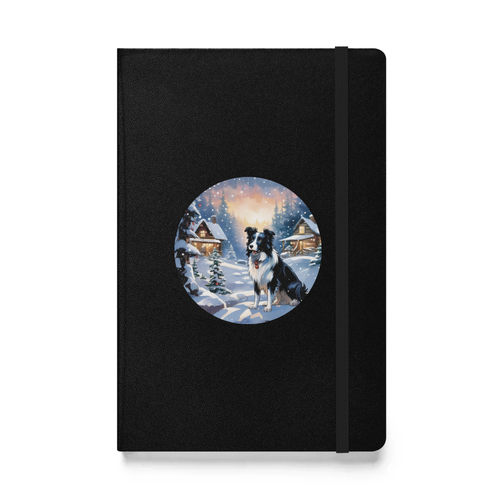 PugMug Custom Border Collie Hardcover Bound Notebook