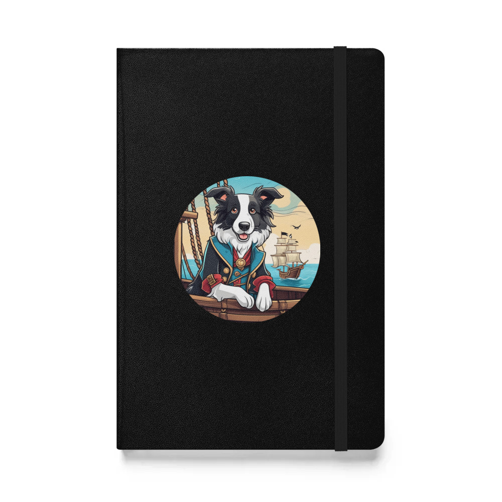 PugMug Custom Border Collie Hardcover Bound Notebook