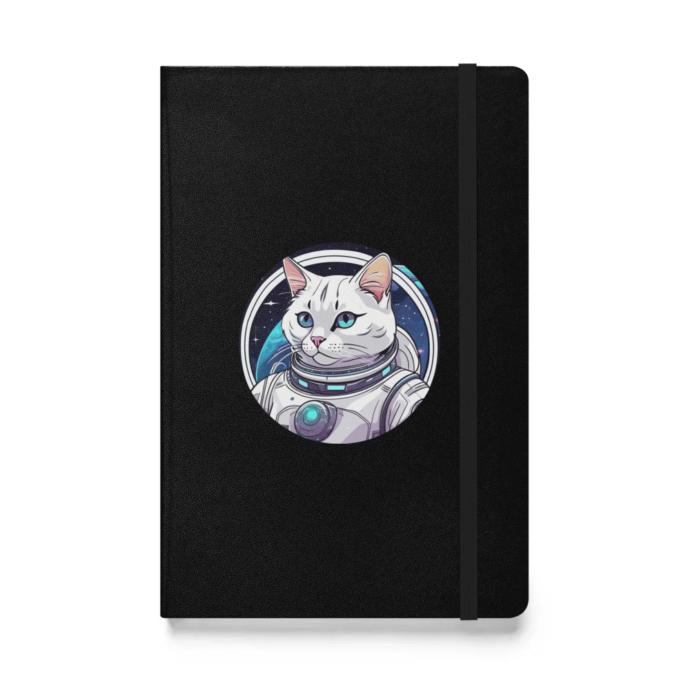 PugMug Custom White Exotic Cat Hardcover Bound Notebook