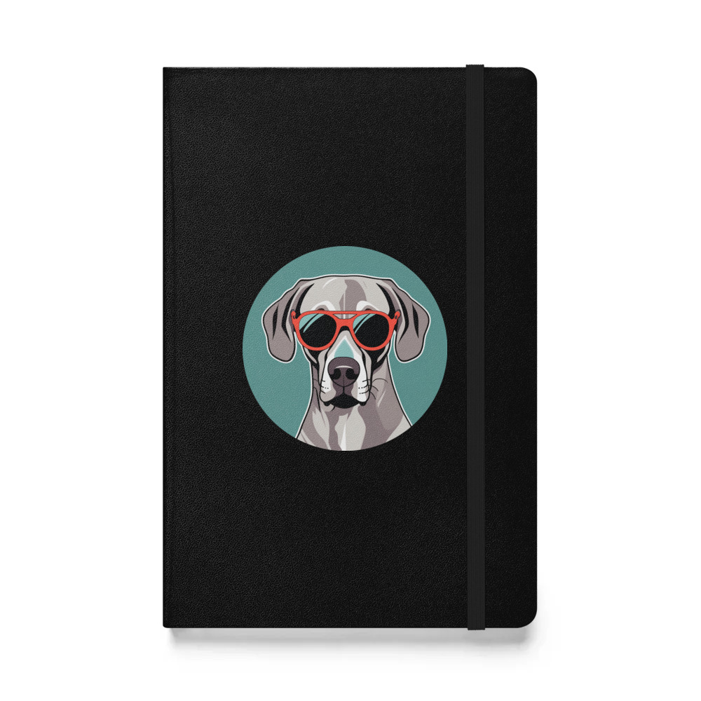 PugMug Custom Weimaraner Hardcover Bound Notebook
