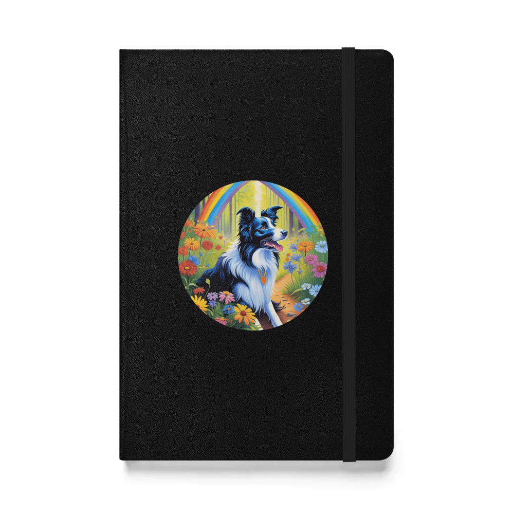 PugMug Custom Border Collie Hardcover Bound Notebook
