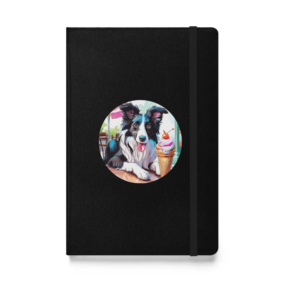 PugMug Custom Border Collie Hardcover Bound Notebook