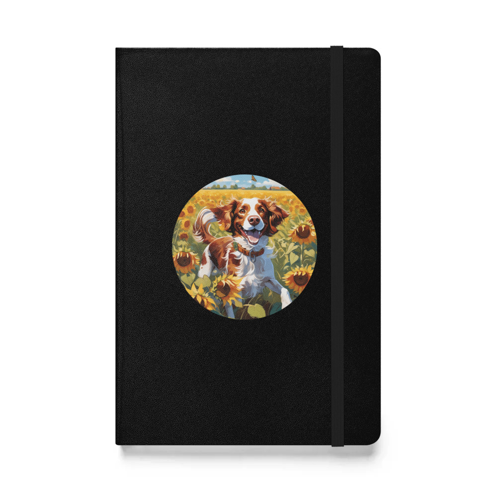 PugMug Custom Brittany Dog Hardcover Bound Notebook