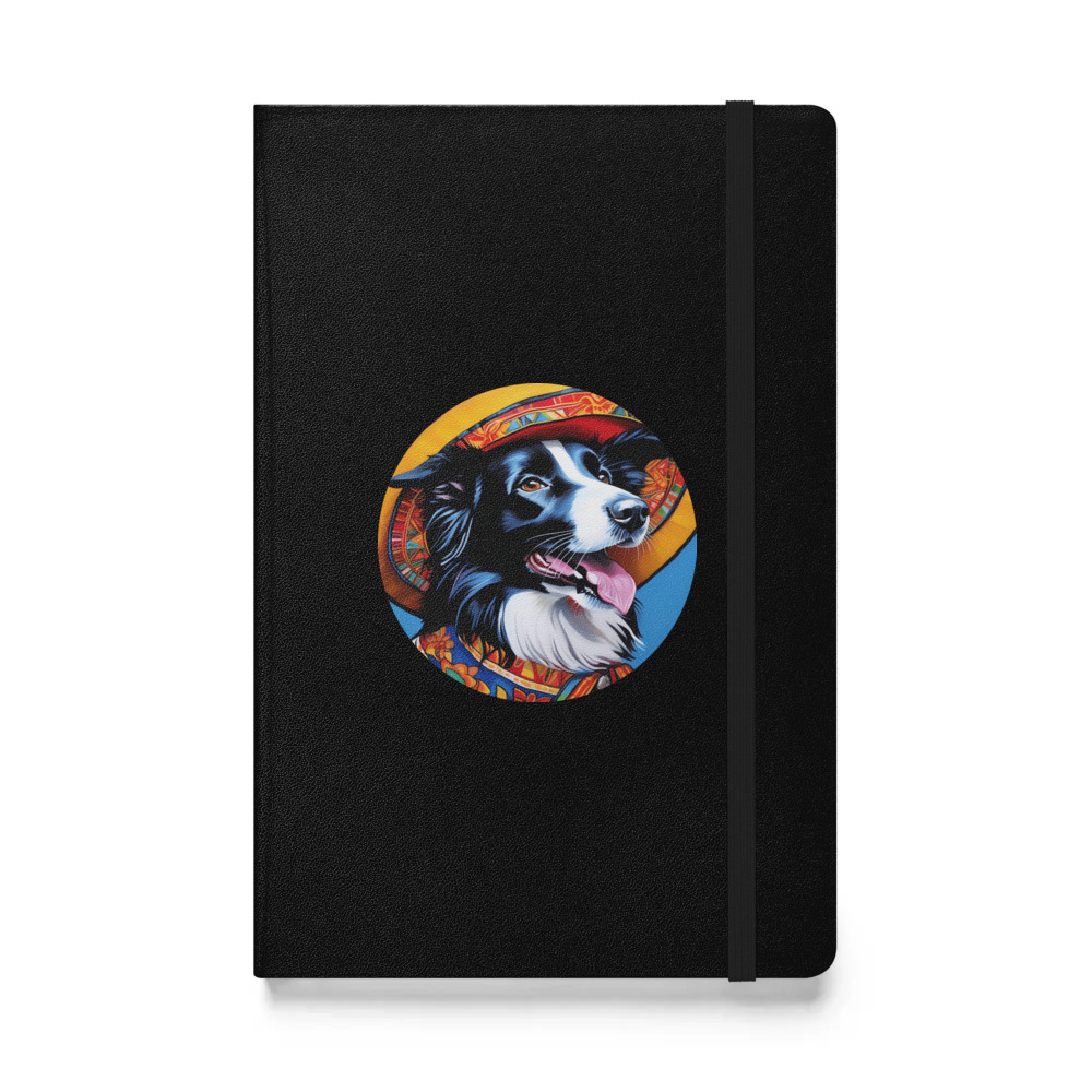 PugMug Custom Border Collie Hardcover Bound Notebook