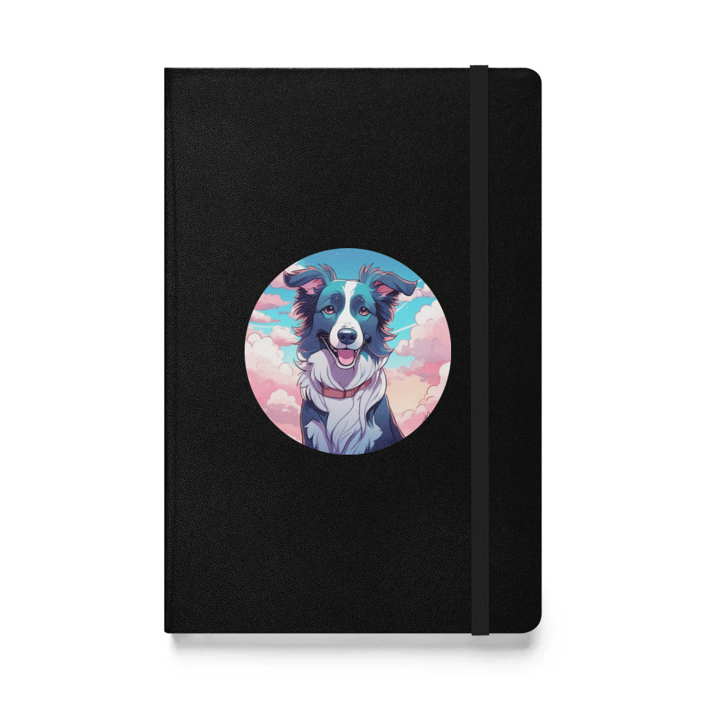PugMug Custom Border Collie Hardcover Bound Notebook