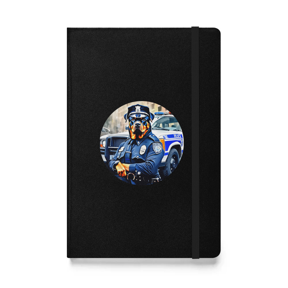 PugMug Custom Rottweiler Hardcover Bound Notebook