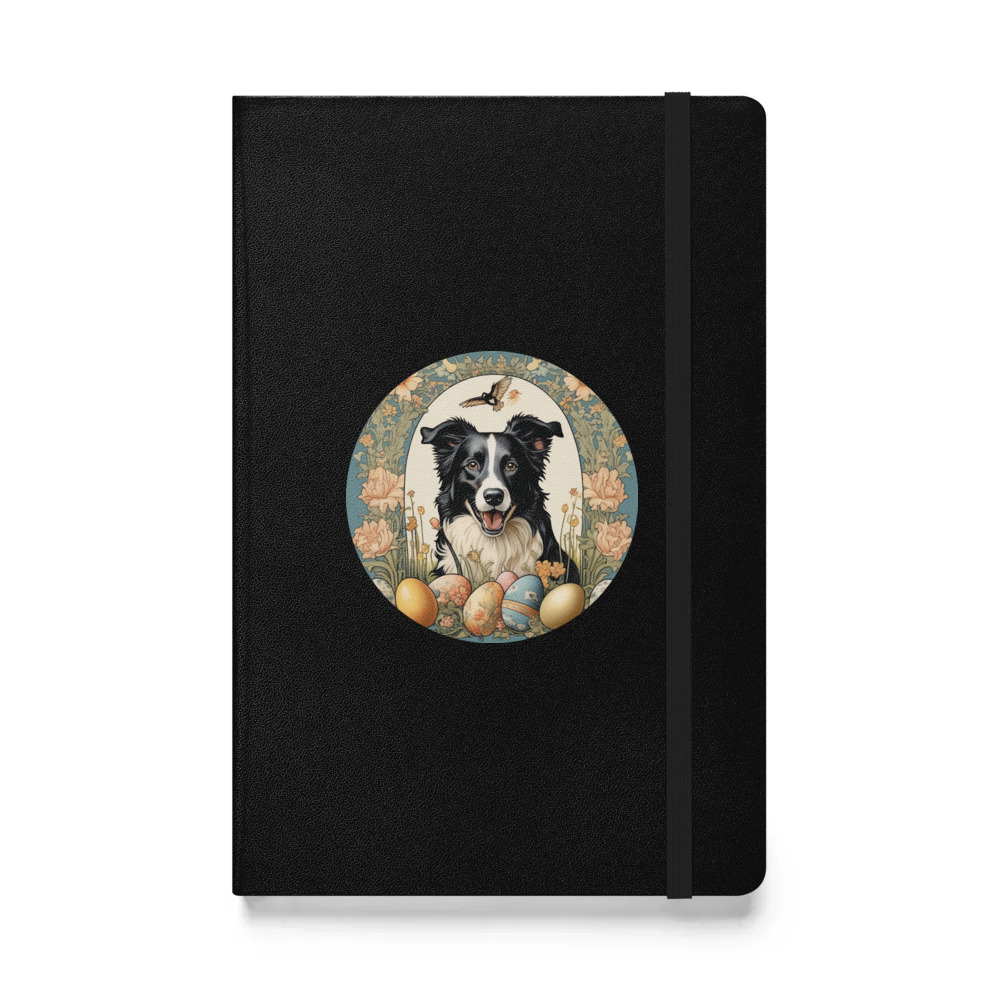 PugMug Custom Border Collie Hardcover Bound Notebook